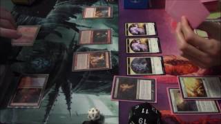 MTG Modern Gameplay, Burn Vs B/W Tokens (Game 4)