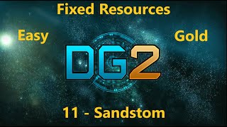 Defense Grid 2. Campaign: 11 - Sandstorm Fixed Resources Easy (Gold Medal)