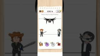 Smith and Joe vs Professor Bigbrain premium level 16. Brain test 2 #walkthrough #gameplay #shorts