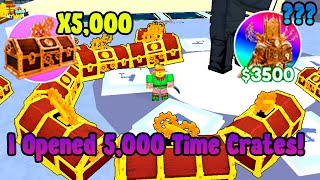 I Openned 5,000 New Time Crates In Toilet Tower Defense!