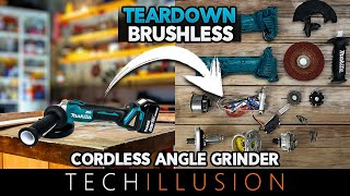 🔥TEARDOWN!😱 WHAT'S INSIDE a BRUSHLESS 18V cordless Angle Grinder by MAKITA?!🧐 Teardown Makita DGA