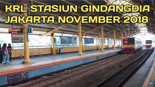 Melihat Suasana KRL Stasiun Gondangdia November 2018