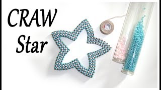 CRAW star with beads - Cubic Right Angle Weave star sample - Beading ideas - Bead Chat