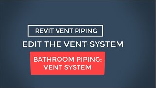 #Revit Plumbing LESSON NO.  90