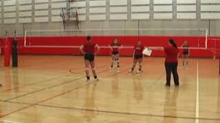 University of Cincinnati Volleyball Attackers vs Diggers Drill