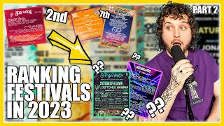 2023 Festival Lineups Pt.2 | Ranking Every Festival