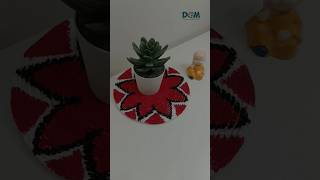 ✨DIY Macrame Coaster 😱 😱 #ytshorts #craft #art #viral