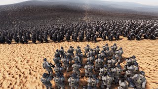 100 Modern Soldiers Vs 600,000 Mongolian Soldiers  - Ultimate Epic Battle Simulator 2