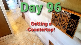 Skoolie Conversion Day 96 Getting a Countertop!