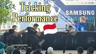 TRICKING PERFORMANCE DI SURABAYA MARATHON 2019