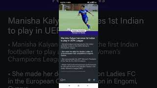 Manisha Kalyan becomes 1st Indian to play in UEFA Women's Champions League