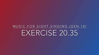 Exercise 20.35 - Music for Sight Singing