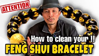 REAL FENG SHUI BLACK OBSIDIAN BRACELET | HOW TO CLEAN YOUR FENG SHUI CORRECTLY