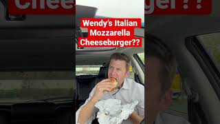 Wendy’s Italian Mozzarella Cheeseburger….BLAH? #shorts #actionadamthehomepro