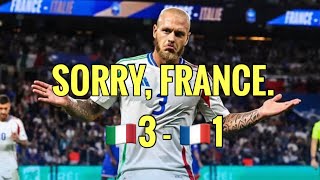 France DESTROYED By Italy 3-1 in UEFA Nations League