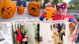 halloween festivities! our costumes, carving pumpkins, + legoland!