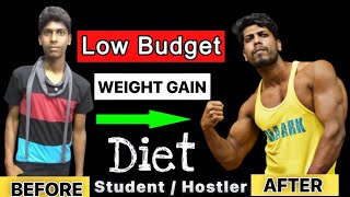 Hostel Diet For Muscle Building | Low Budget Weight Gain Diet For Student