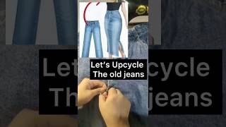 Upcycle old jeans into a skirt _#youtube#diy #skirt #fashion