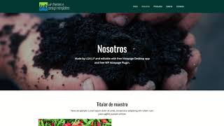 DemoTour - Plantilla para sitio web Agricultura001 #lgallp #np2wp