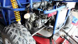 Dune buggy with AEM EMS v2 Honda D16 on the dyno at PREracing