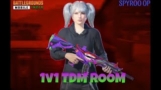 BGMI 1v1 LIVE TDM ROOMS || LIVE WITH SPYROO OP shortslive #shortfeed #shorts #bgmilive #bgmishorts