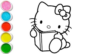 How to draw a Cute kitty Notebook Simple & easy for kids