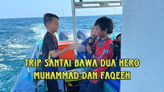 BAWA DUA HERO CILIK TURUN MANCING LAUT ROMPIN