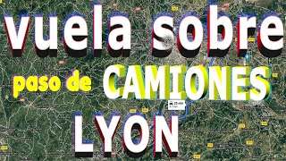 El Paso de Camiones por el Cinturón del Este la Rocade de Lyon