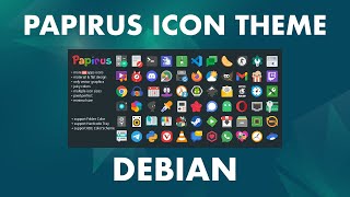 Cómo tener los iconos Papirus actualizados en Debian 12 desde el repo de los creadores