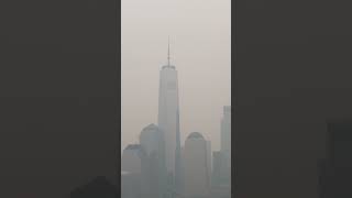 NewYork city under smoke after Canada wildfire #usa #canada #wildfire