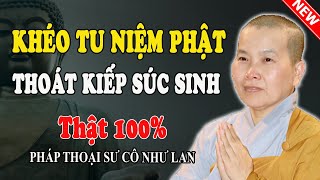 KHÉO TU NIỆM PHẬT THOÁT KIẾP SÚC SINH (Thật 100%) - Pháp Thoại Sư Cô Như Lan