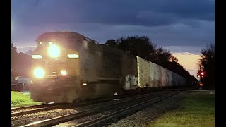 CSX Q400-02 NB through Ridgeland, SC at dusk