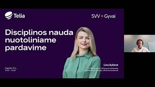 TELIA SVV•Gyvai: Disciplinos nauda nuotoliniame pardavime