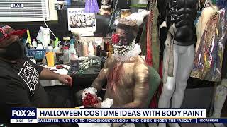 Fox 26 Houston Halloween Body Art with Justin O'Keith Part II