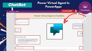 How to Embedded Chatbot(Power Virtual Agent) In PowerApps