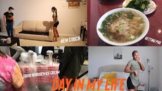 VLOG : SPEND THE DAY WITH ME | NEW APARTMENT VIBES | GETTING A COUCH  | DAY IN MY LIFE