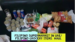 FILIPINO SUPERMARKET/ FILIPINO GROCERY ITEMS  HAUL IN UAE// Teacher Eleyna