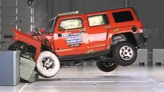 2008 Hummer H3 moderate overlap test