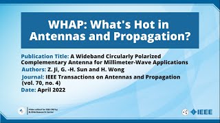 A Wideband Circularly Polarized Complementary Antenna for Millimeter-Wave Applications