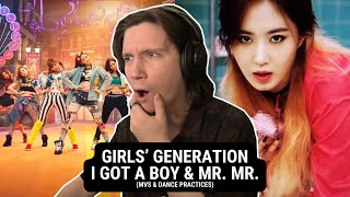 DANCER REACTS TO Girls' Generation 소녀시대 | 'I GOT A BOY' & 'Mr.Mr.' MVs & Dance Practices