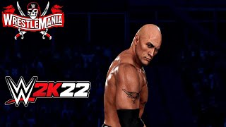 WWE 2K22 - The Rock vs John Cena ( Brahma Bull Championship ) Gameplay | Wrestlemania