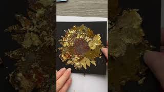 Easy cardmaking using gilding flakes & a sunflower stamp  #cardmaking #cards #papercraft #alinacraft