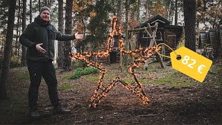 XXL Weihnachtsstern aus Holzböcken - lohnt sich der TikTok Hype?