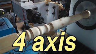 4 axis cnc wood lathe | woodworking cnc machine | automatic wood lathe