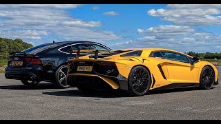 Audi RS7 vs Lamborghini Aventador Drag Race 2020