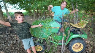 Finding abandoned tractor in the forest | Tractors for kids