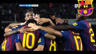 FC Barcelona 5-0 Villareal CF Messi's 1st Goal  Liga BBVA 29/08/2011 HD 720p