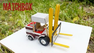 How To Make Forklift with Matchbox || Matchbox Truck || Lift truck