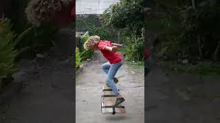 Fakie Ollie On A SURFBOARD?!  #skateboardingtrick #ollie #surfboard