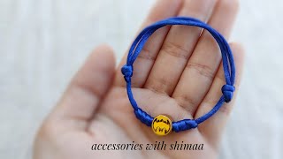 اسورة حظاظه بالخيط والشاليمو Diy bracelets